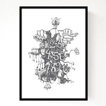 Hanna Sager Forsberg - Numbers print