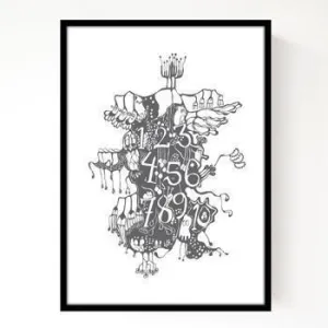 Hanna Sager Forsberg - Numbers print