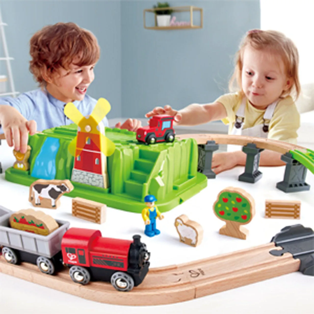 Hape Countryside Train Bucket Set