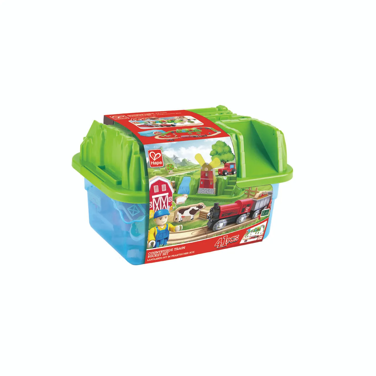 Hape Countryside Train Bucket Set