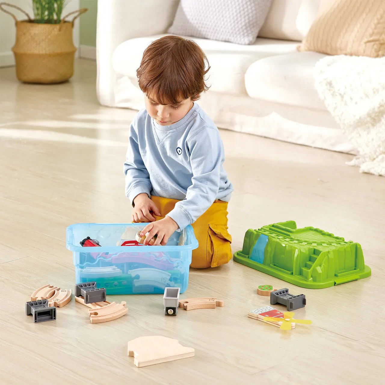 Hape Countryside Train Bucket Set