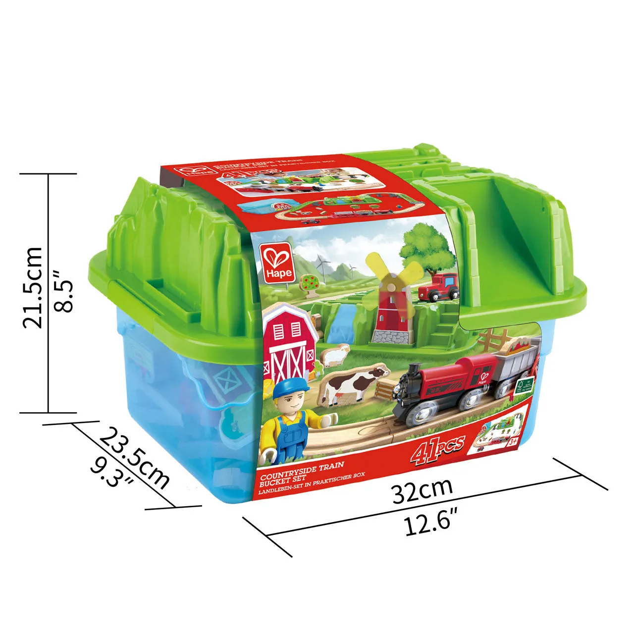 Hape Countryside Train Bucket Set