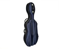 Hard Cello Bag with Wheels 1/2 Blue