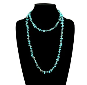 Harlow Navajo & Chip Stone Fashion Necklace - 45"