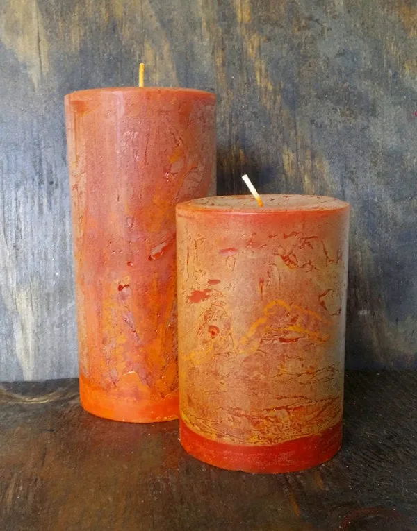 Harvest Pumpkin Pillar Candle, 3x4.5