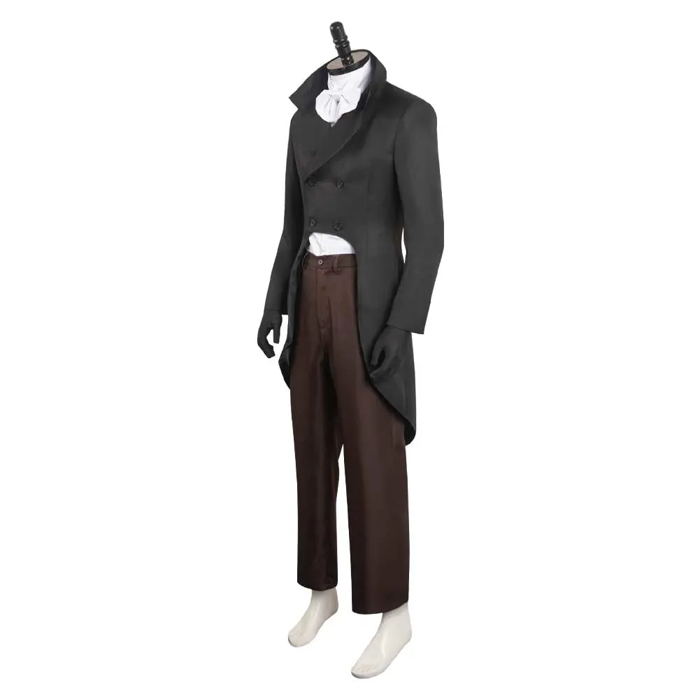 Haunted Mansion The Hat Box Ghost Cosplay Costume Outfits Halloween Carnival Suit