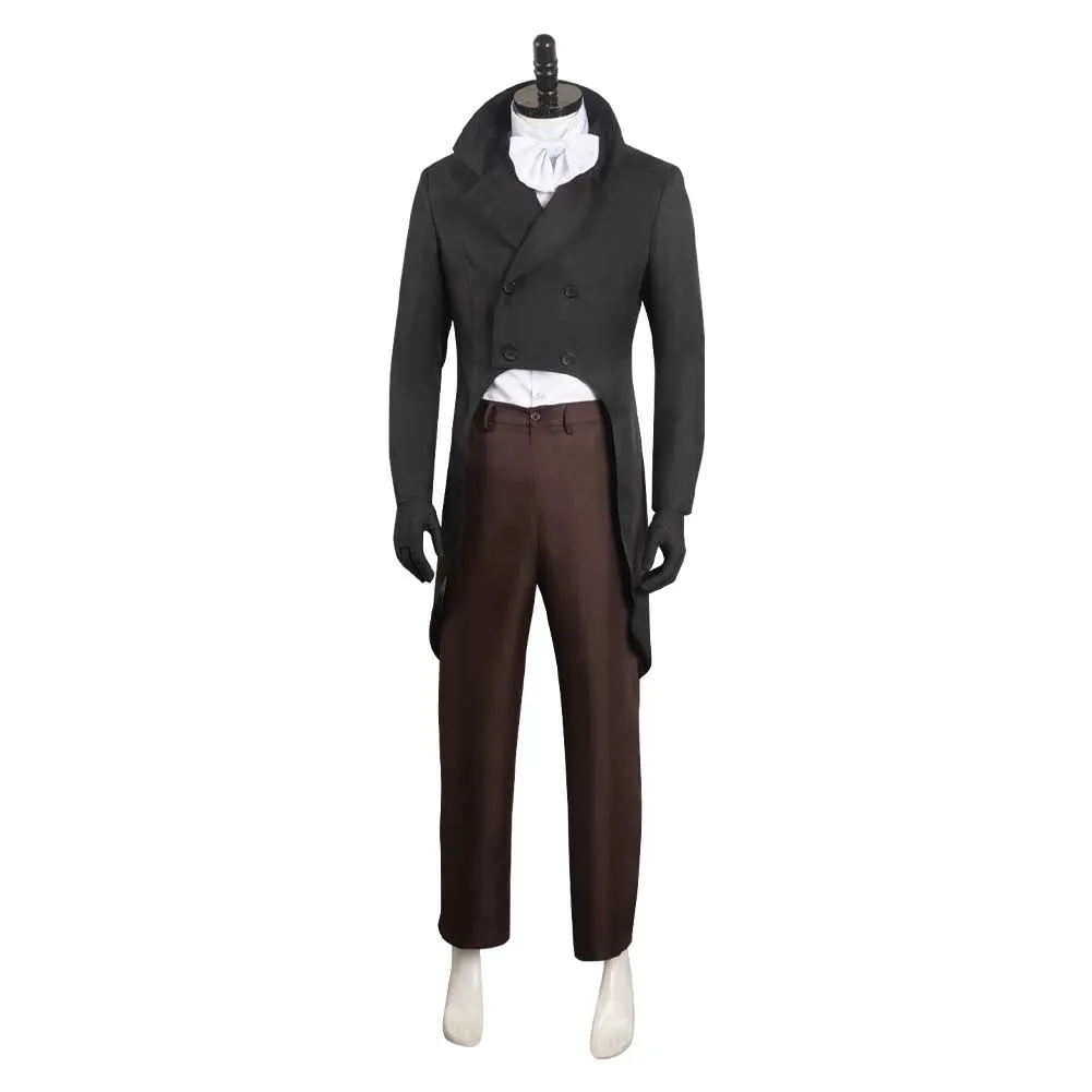 Haunted Mansion The Hat Box Ghost Cosplay Costume Outfits Halloween Carnival Suit