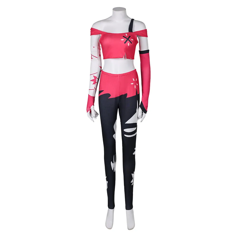 Hazbin Hotel Cherri Bomb Pink Set Cosplay Costume Outfits Halloween Carnival Suit