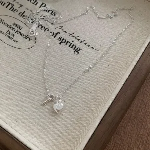 Heart Lock Necklace in Silver (Solid Silver)