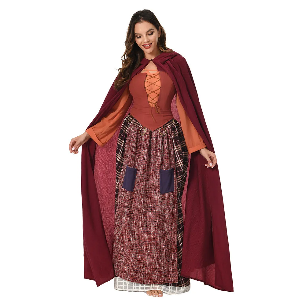 Hocus Pocus 2：Mary Sanderson Cosplay Costume Outfits Halloween Carnival Suit
