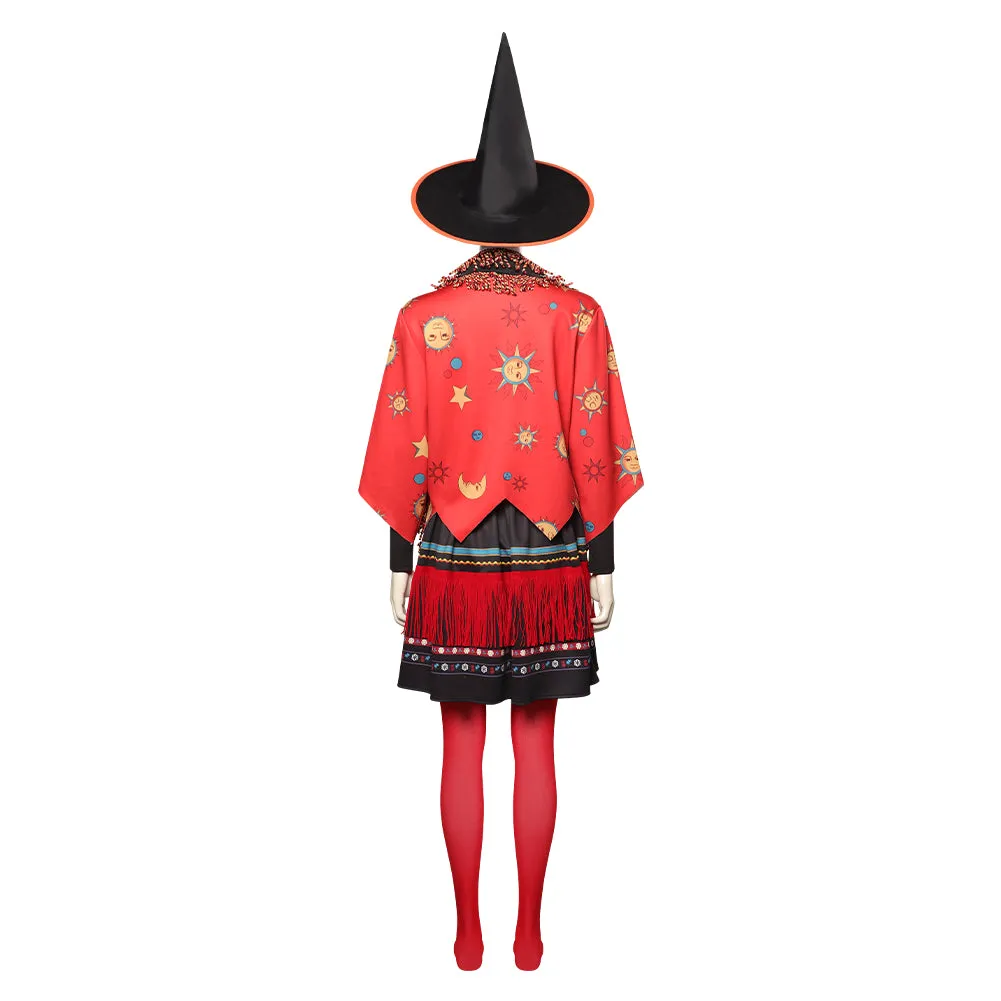 Hocus Pocus Dani Dennison Cosplay Costume Coat Skirt Hat Outfits Halloween Carnival Suit