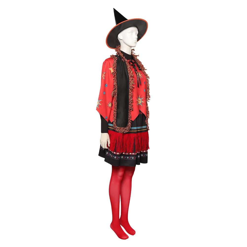 Hocus Pocus Dani Dennison Cosplay Costume Coat Skirt Hat Outfits Halloween Carnival Suit