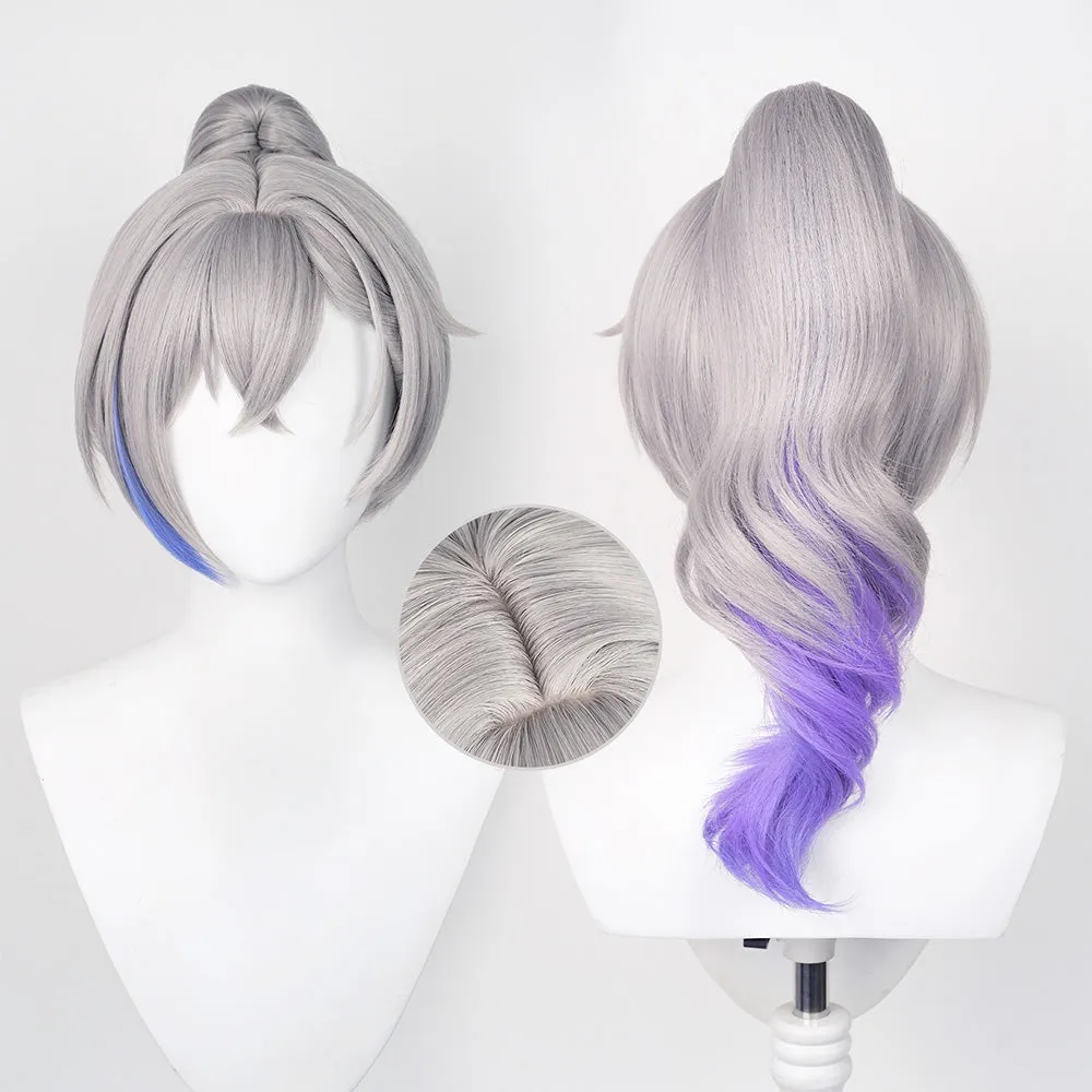 Honkai Silver Wolf Cosplay Wig Carnival Halloween Props