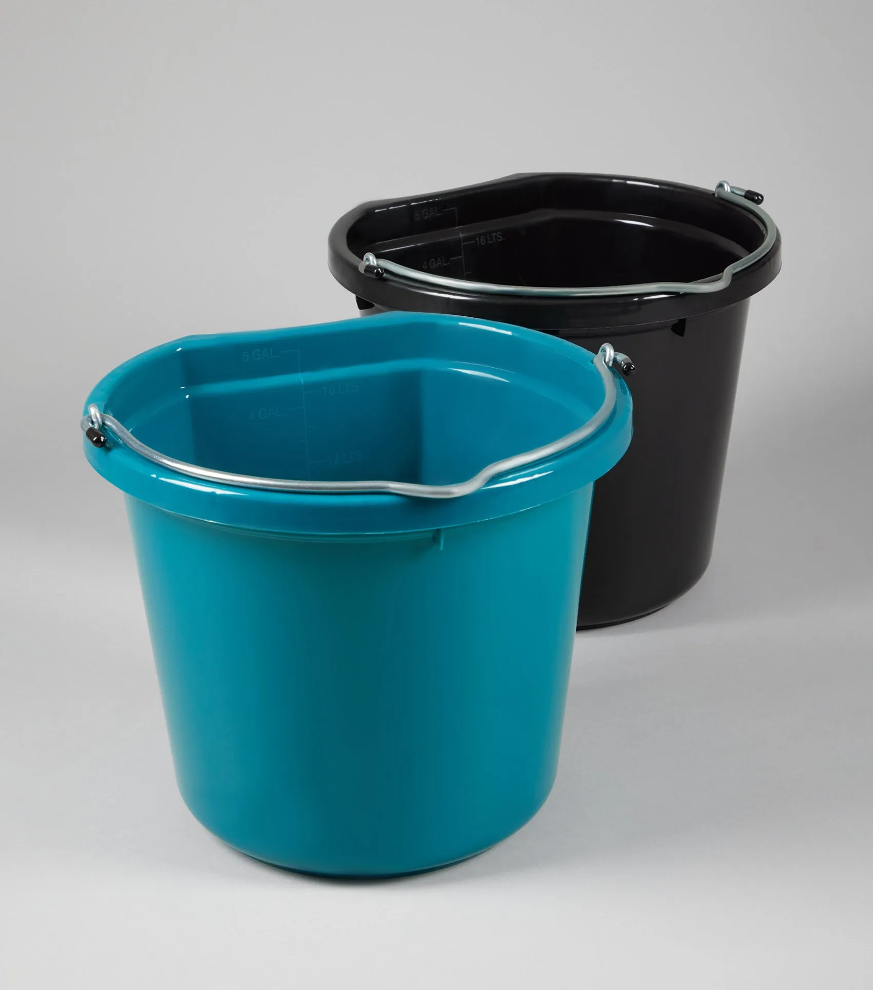 Horse Water Bucket Med Blue