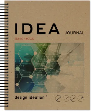 IDEA Journal Sketchbook. Spiral Bound. Journal Style. Multi-Media. (8.5" x 11") SB-50100-LS