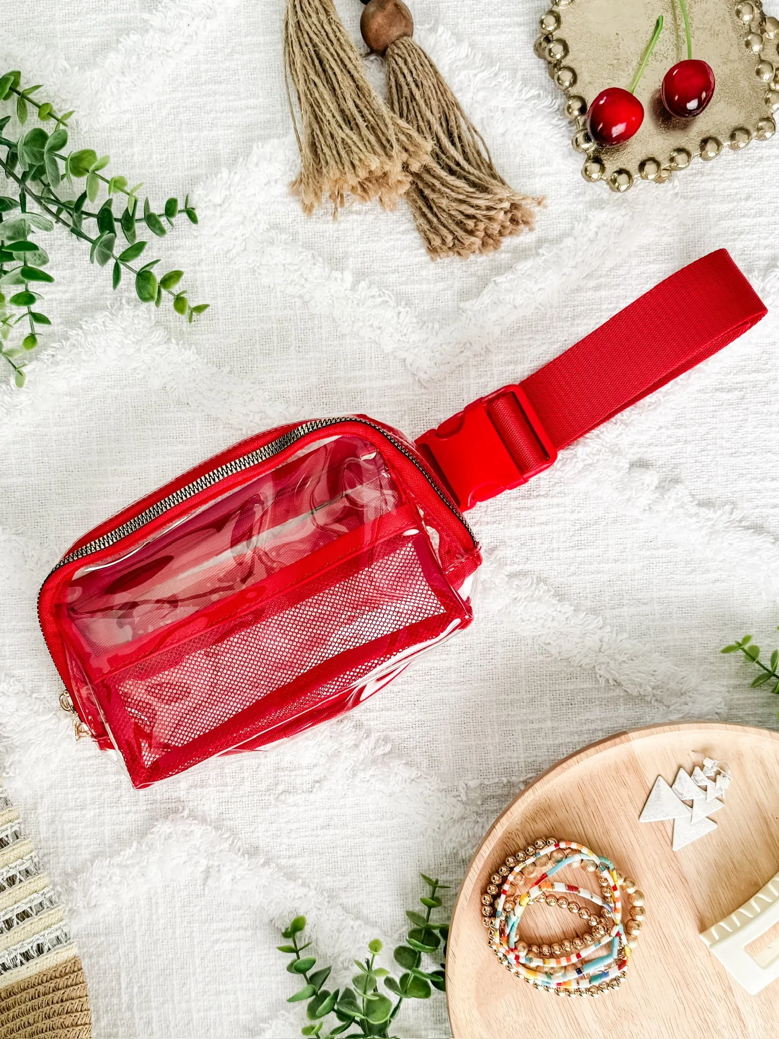 IN STOCK Clear Bag - Red  | Women's Crossbody Bag