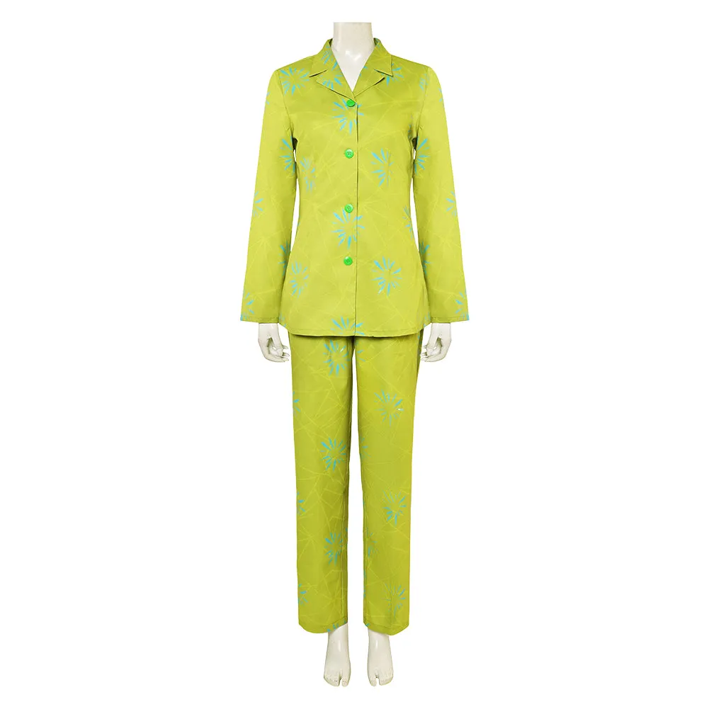 Inside Out 2 Joy Green Suit Cosplay Costume Outfits Halloween Carnival Suit
