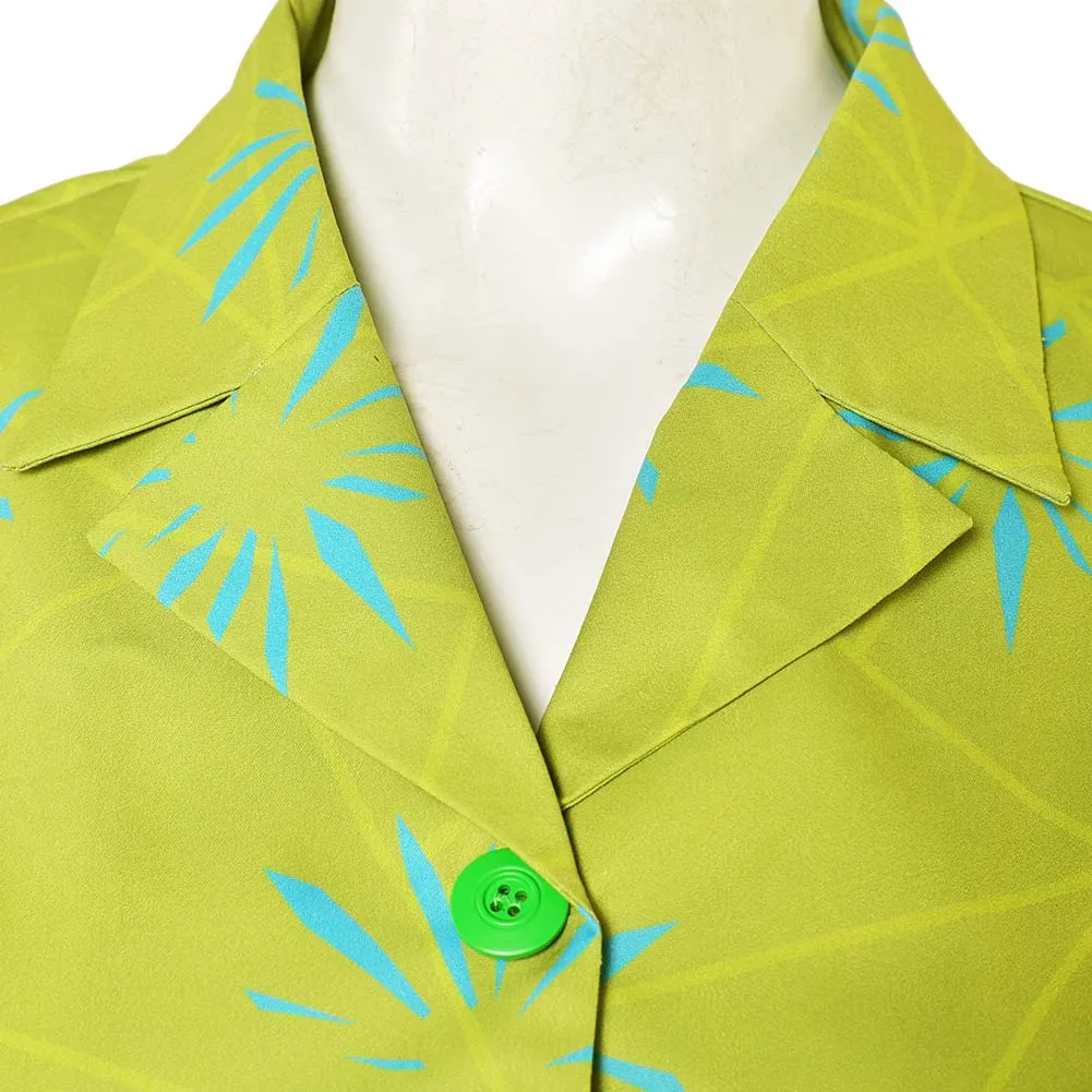 Inside Out 2 Joy Green Suit Cosplay Costume Outfits Halloween Carnival Suit