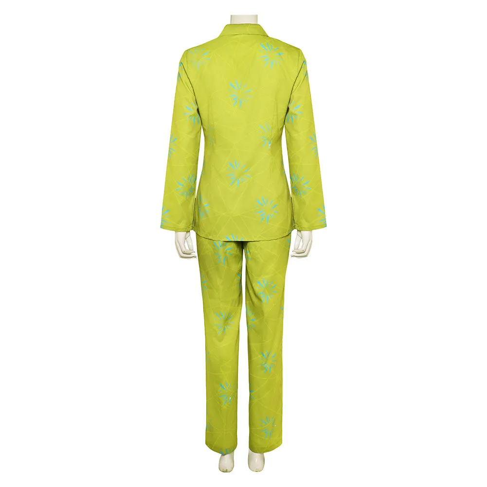 Inside Out 2 Joy Green Suit Cosplay Costume Outfits Halloween Carnival Suit