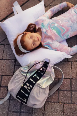 Iridescent Drawstring Backpack