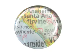 Irvine California Map Pendant Magnet