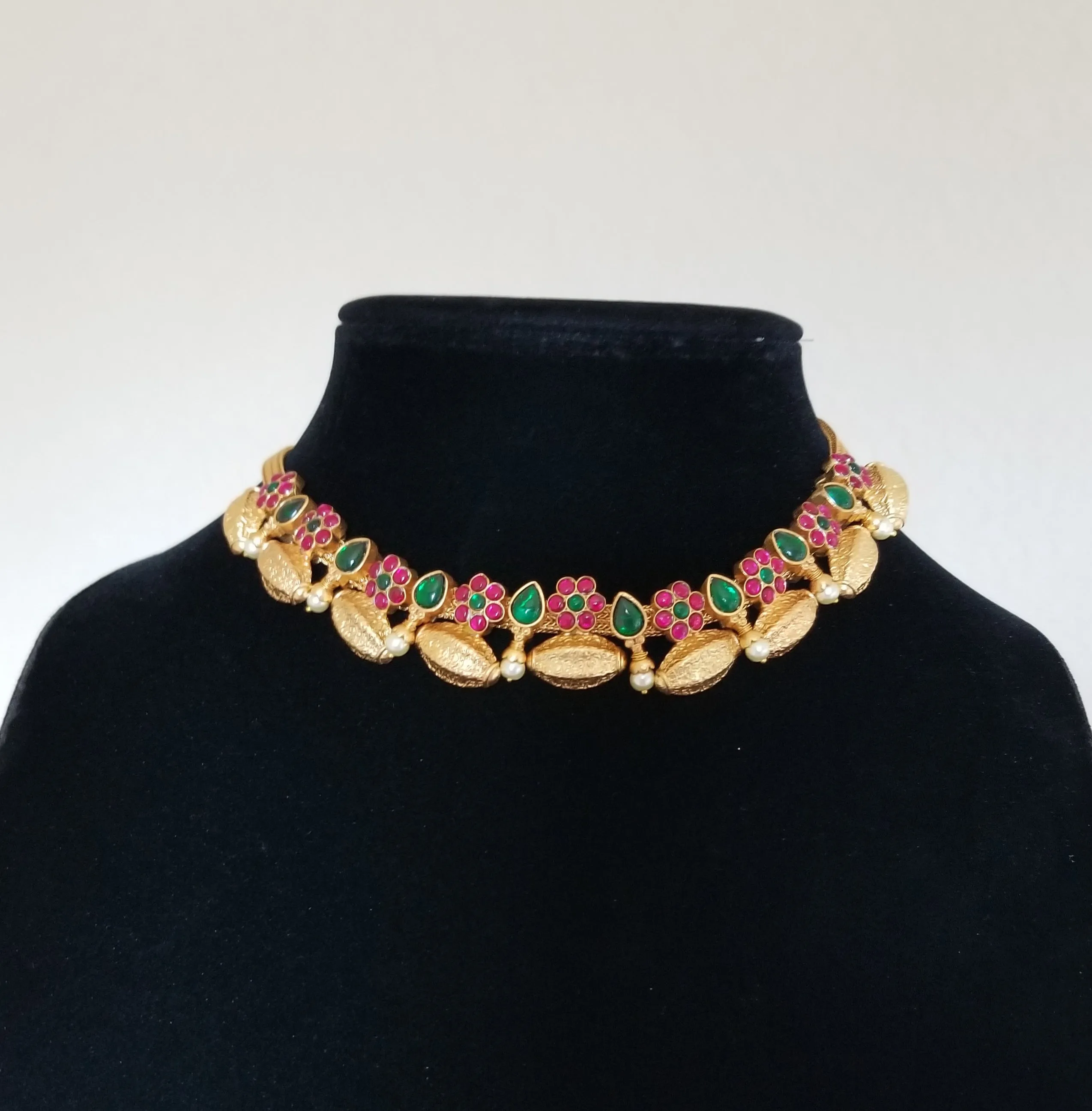 Jadau Kundan Dholak Necklace JV10