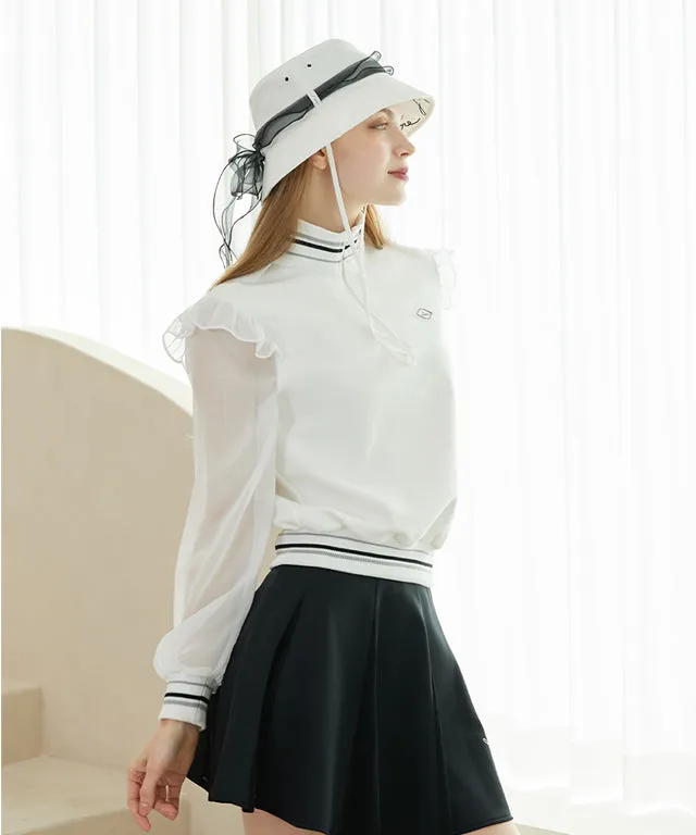 J.Jane Hidden Logo Ribbon Bucket Hat - (White-Blue)