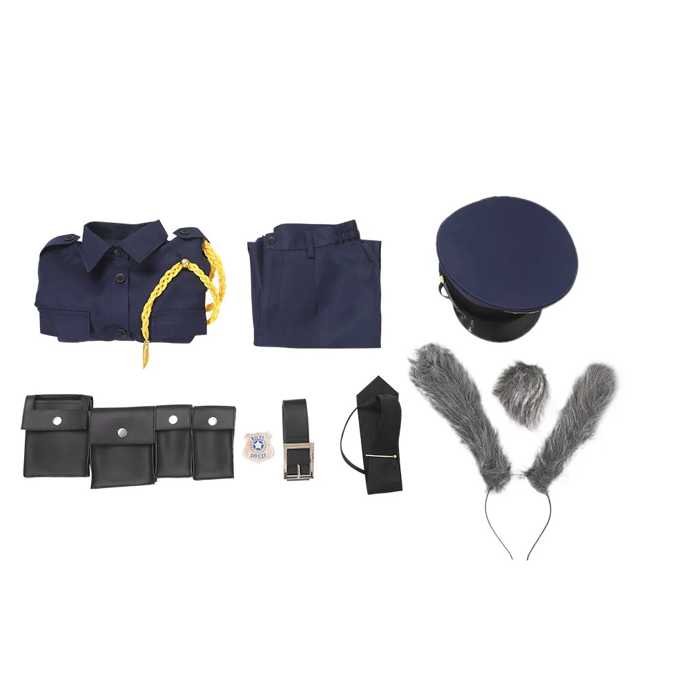 Judy Hopps Police Uniform Cosplay Costume Outfits Halloween Carnival Suit