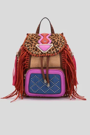 Jungle Backpack Mix Mat   Raf - Cuoio