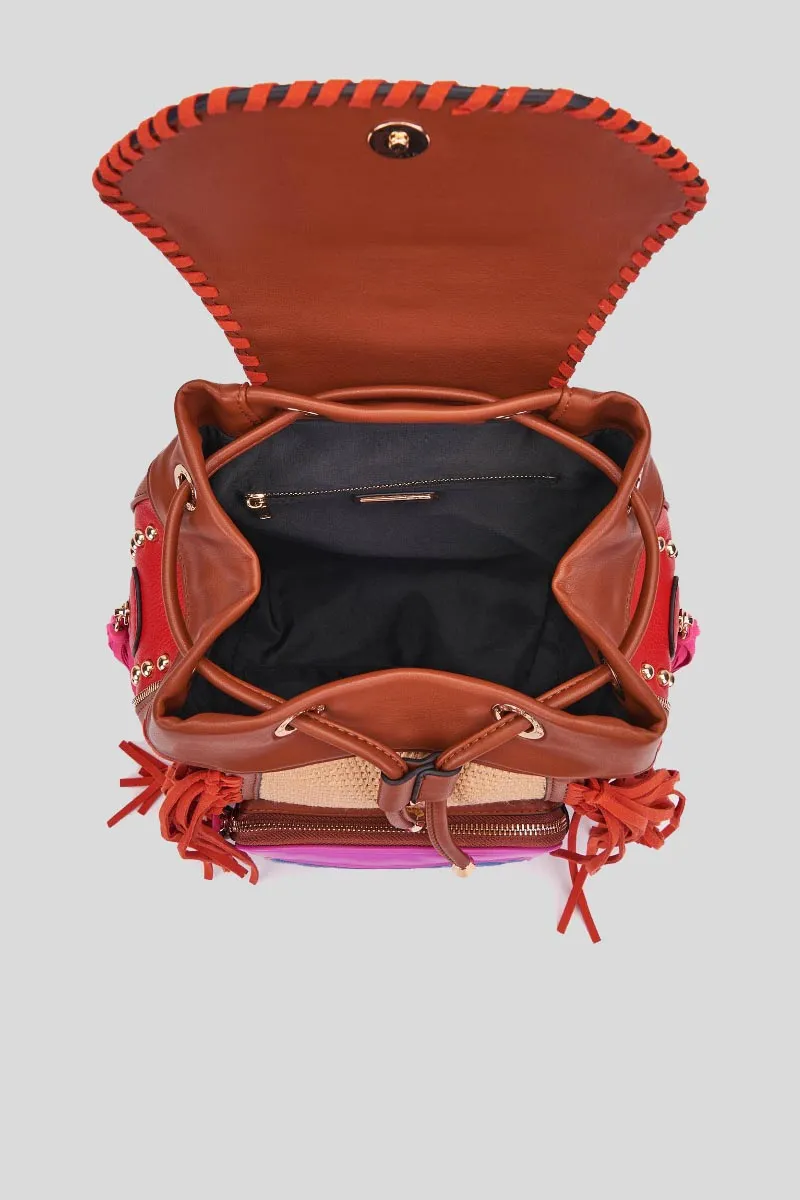 Jungle Backpack Mix Mat   Raf - Cuoio