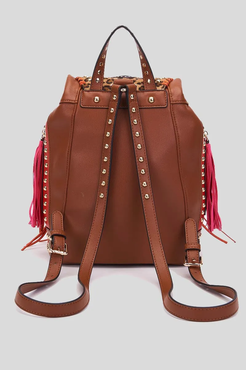 Jungle Backpack Mix Mat   Raf - Cuoio