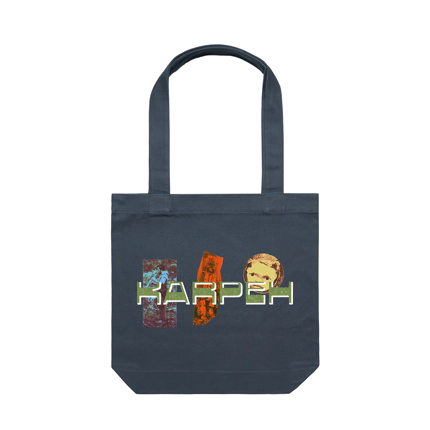 Karpeh Shapes Blue Tote Bag