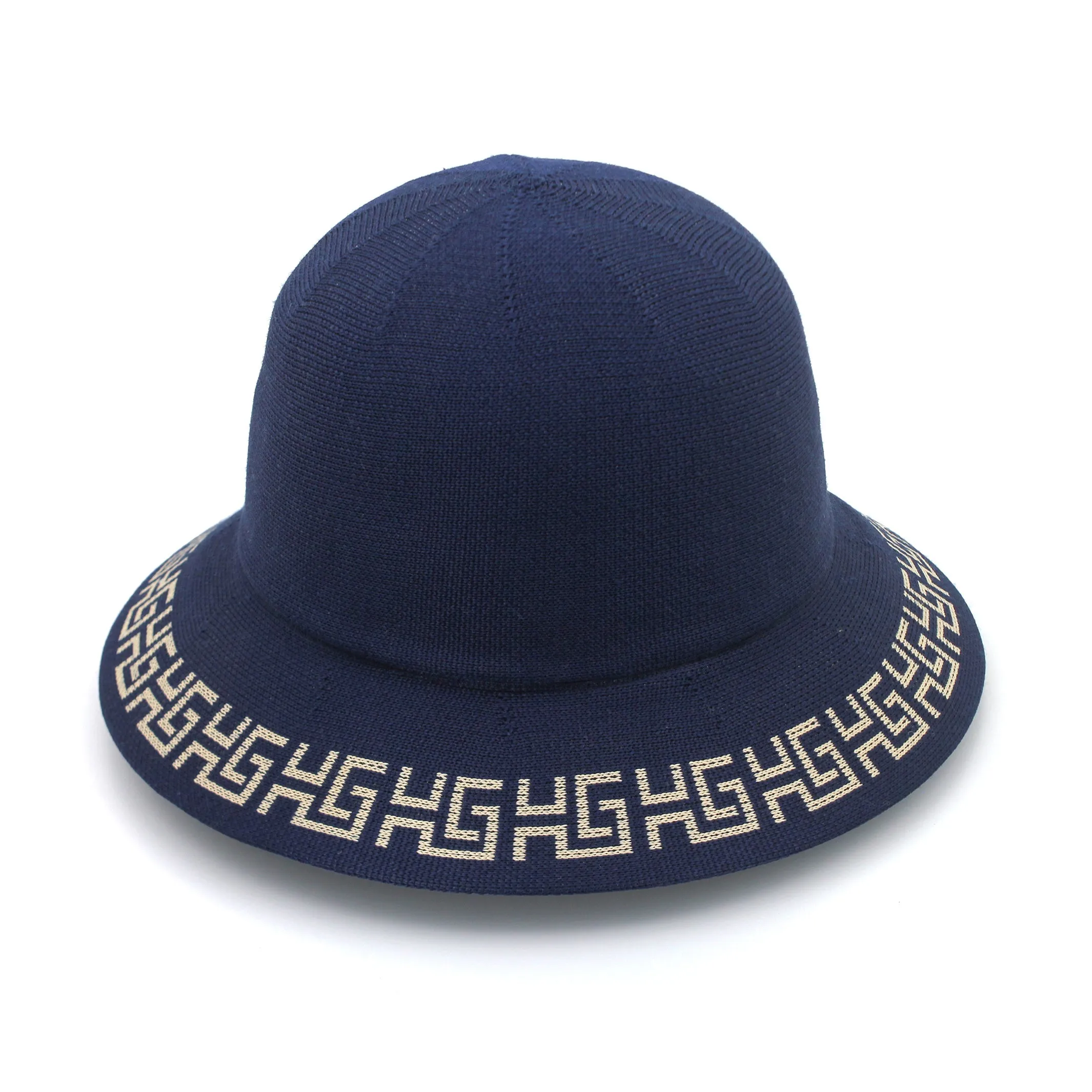 Kathryn Bucket Hat - Navy Beige