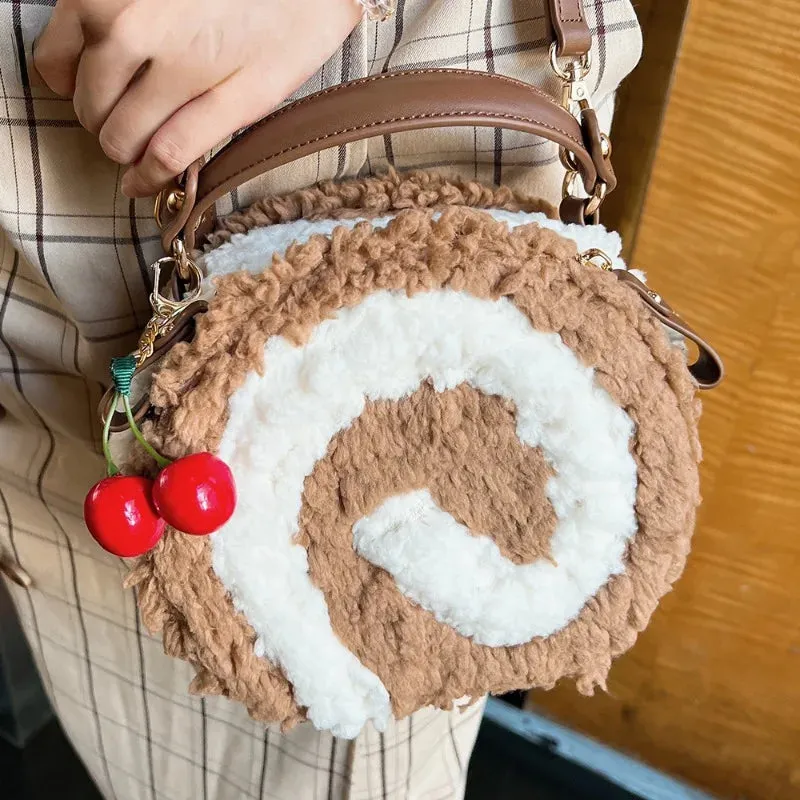 Kawaii Circular Lolita Crossbody Bag 🎀✨ Sweet Cure Handbag for Girls – Stylish JK Uniform Shoulder Bag 👜💖
