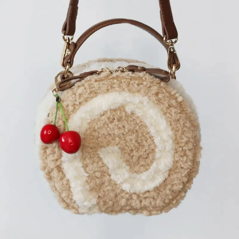 Kawaii Circular Lolita Crossbody Bag 🎀✨ Sweet Cure Handbag for Girls – Stylish JK Uniform Shoulder Bag 👜💖