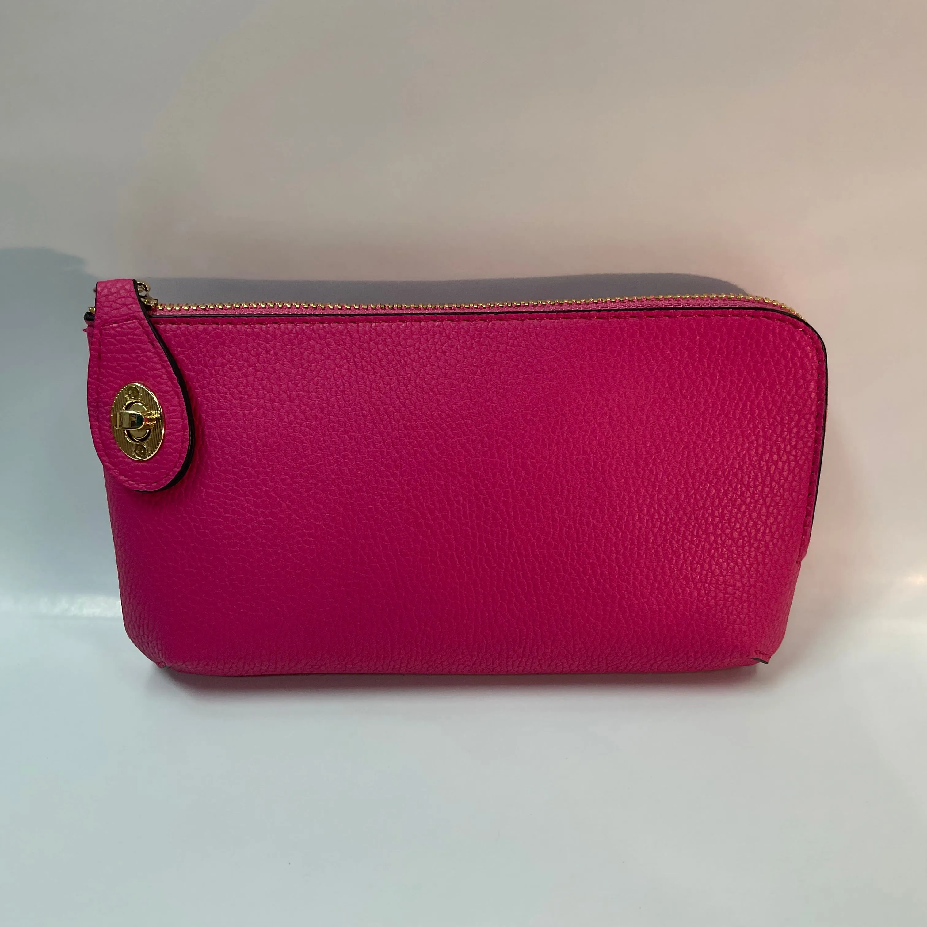 Kendall Wallet Purse With Crossbody Straps & Lock Closure