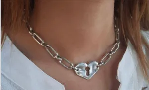 Key heart necklace by Andrea's Designer