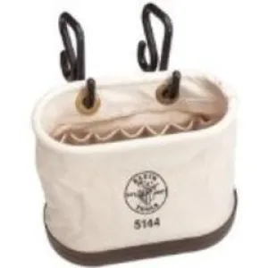 Klein Tools Oval Tool Bucket with Hooks and Inner Pockets