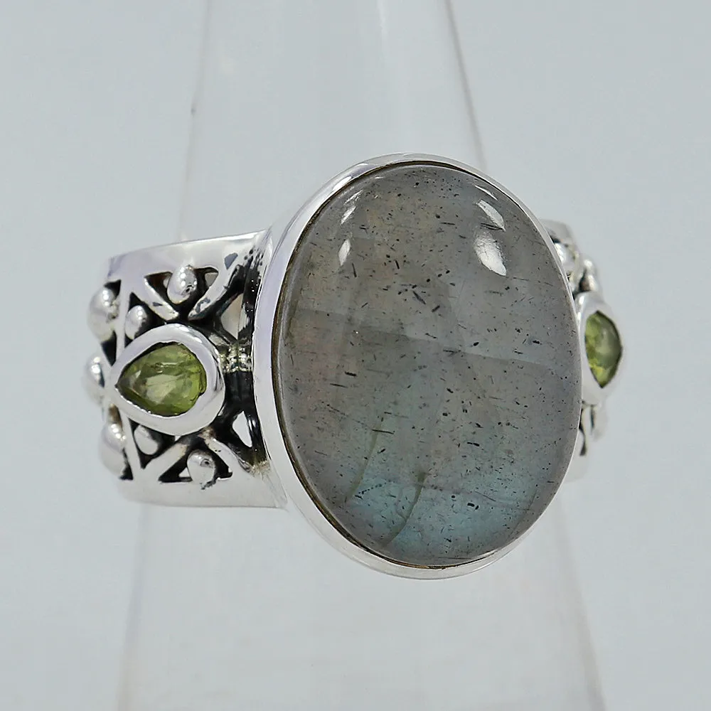 Labradorite Designer Sterling Silver Ring