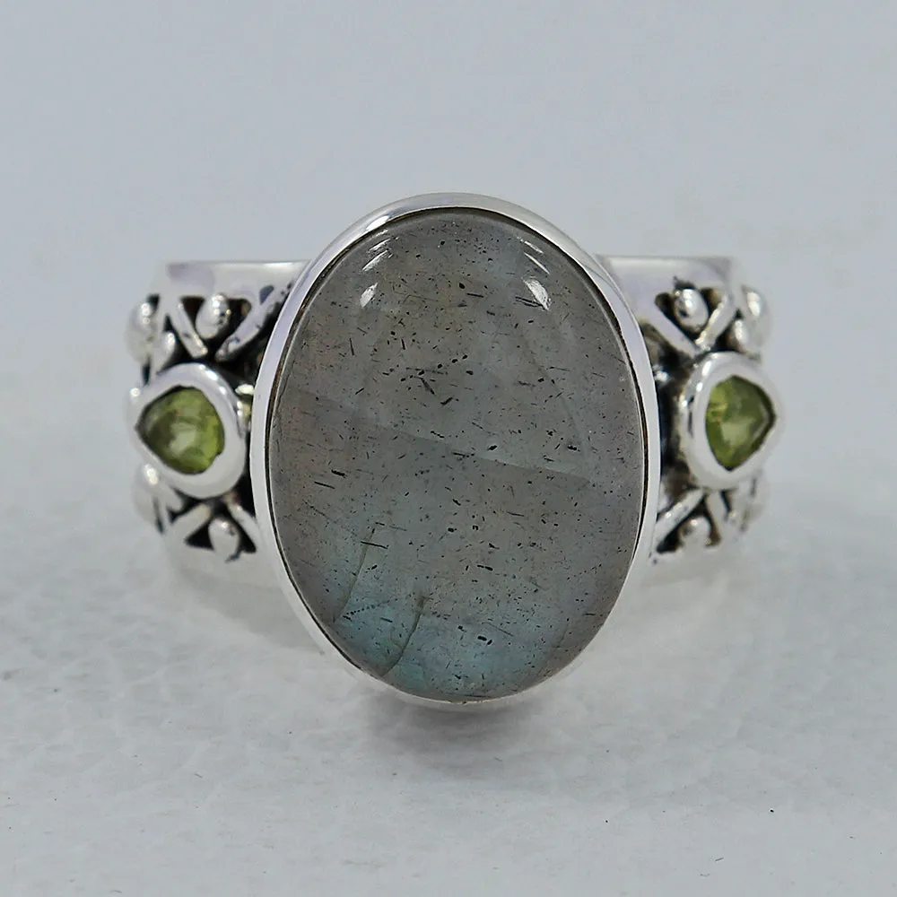 Labradorite Designer Sterling Silver Ring