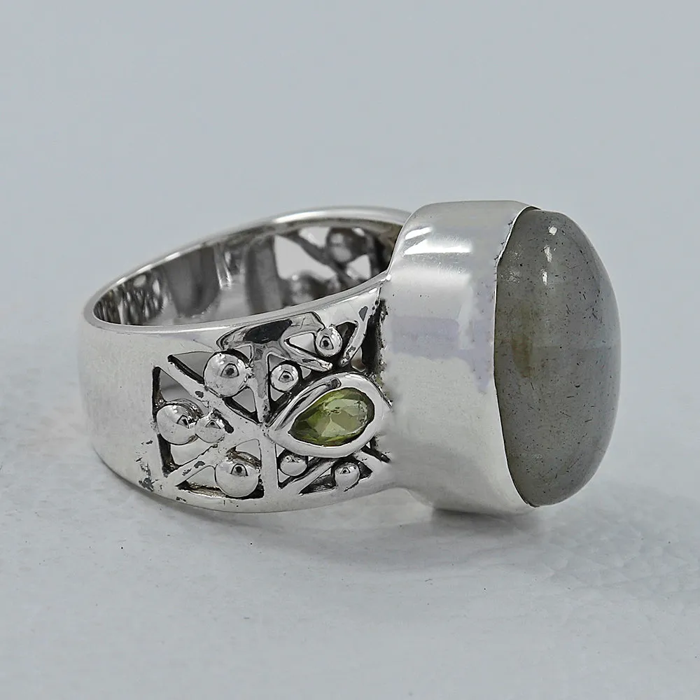 Labradorite Designer Sterling Silver Ring