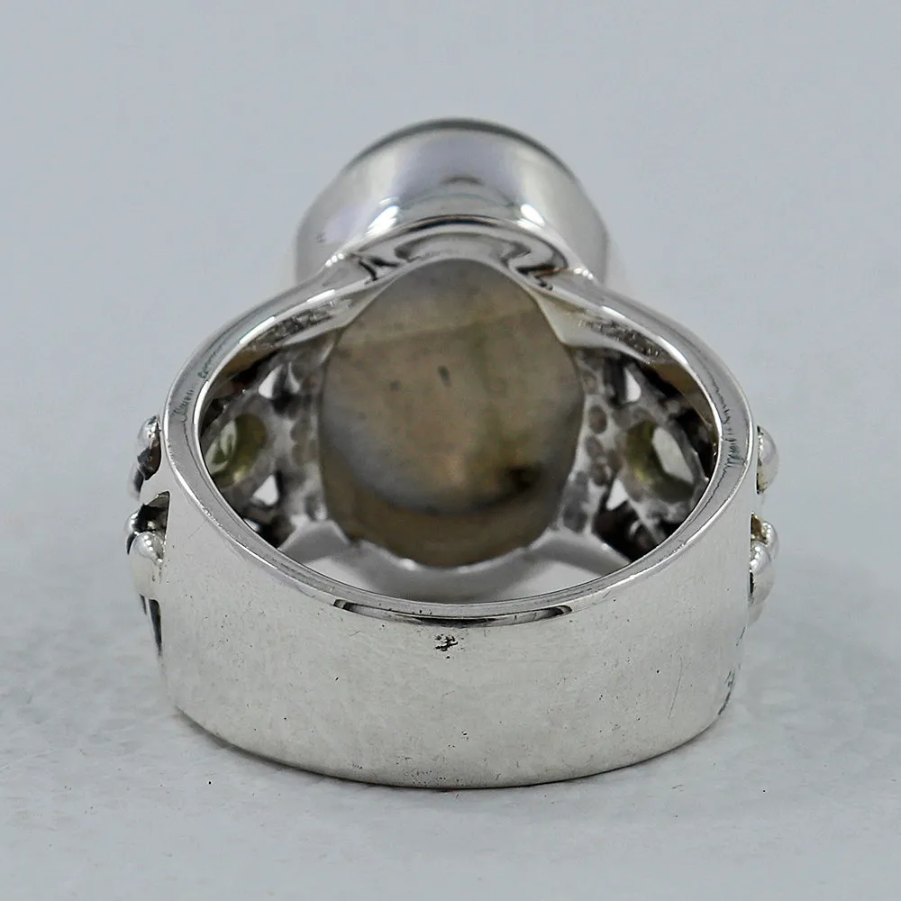 Labradorite Designer Sterling Silver Ring
