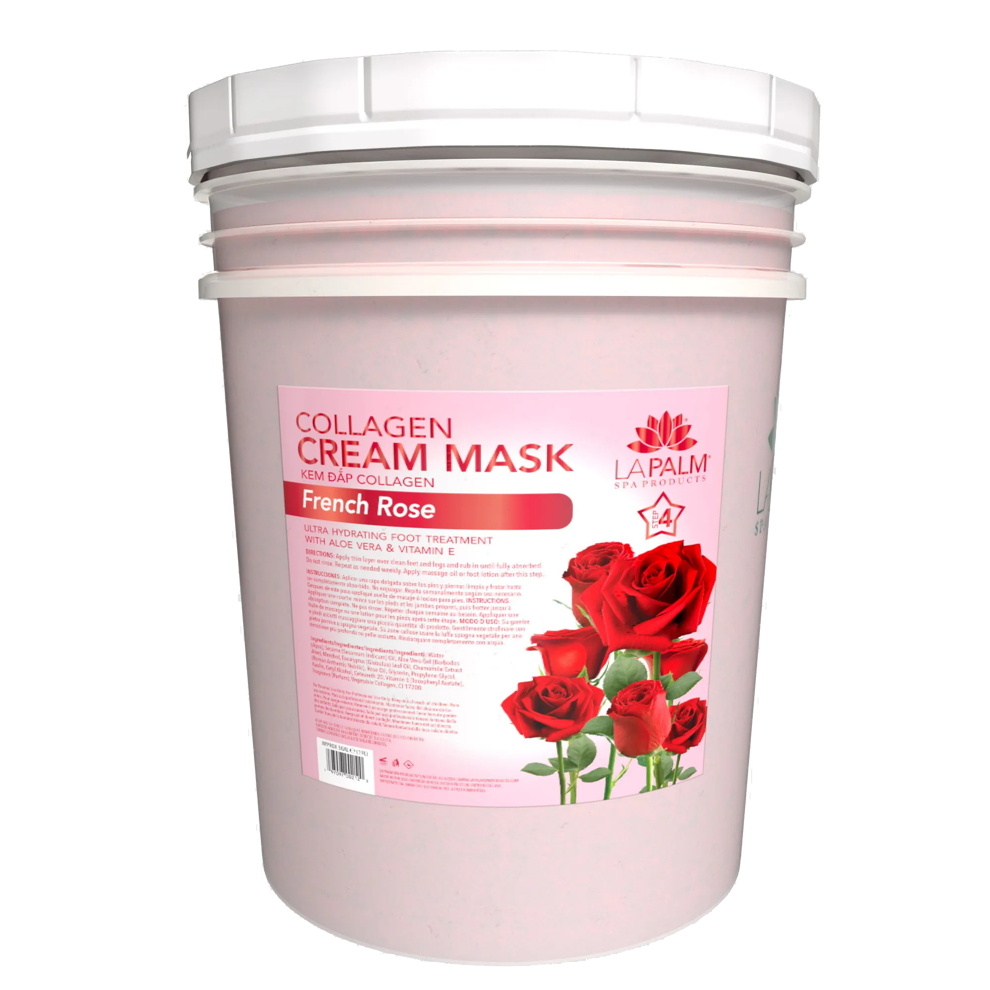 LAPALM Collagen Cream Mask Bucket - Rose