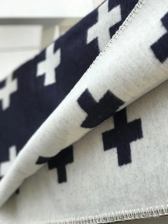 Large Cross Blanket by Pia Wallén