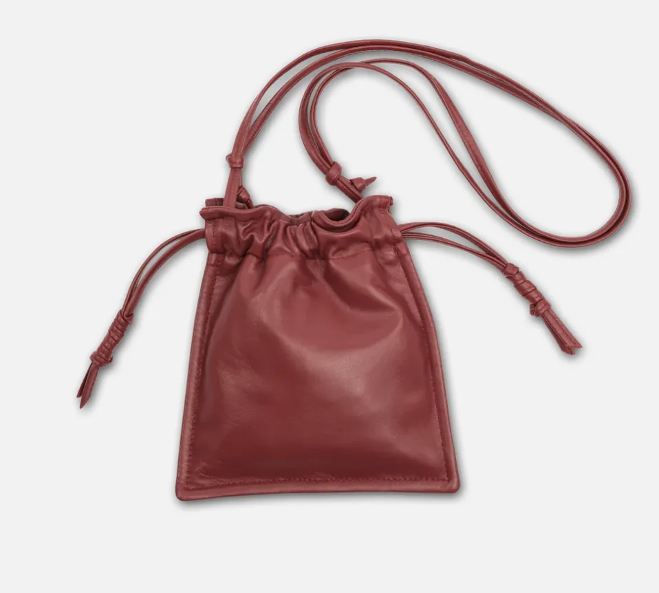 LEMIZ - Mini Bowie Crossbody Bag - Red