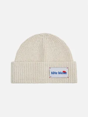 Leo Metallic Fisher Beanie - Ecru