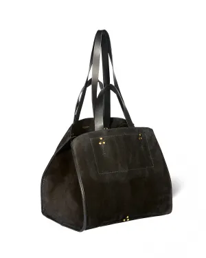 leon m - split suede noir