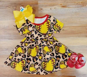Leopard Softball Dress