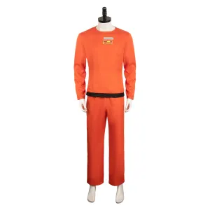 Lethal Company Game Orange Protective Suit Cosplay Costume