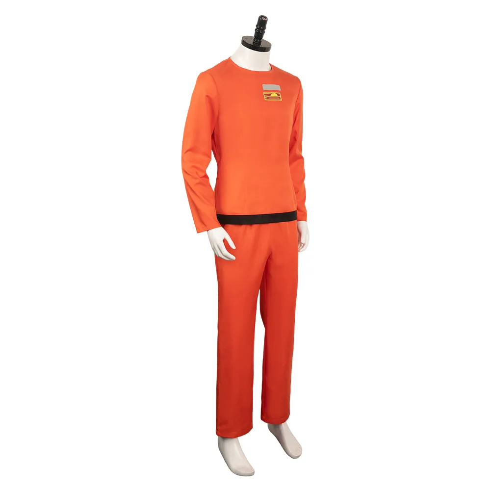 Lethal Company Game Orange Protective Suit Cosplay Costume